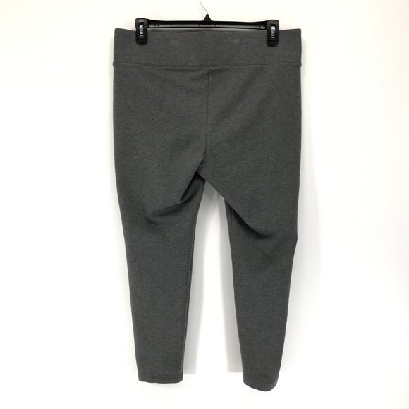 Torrid Ponte Knit Ankle Legging Women's Plus Size 1/1X Gray Stretch Pull-On - Picture 3 of 10